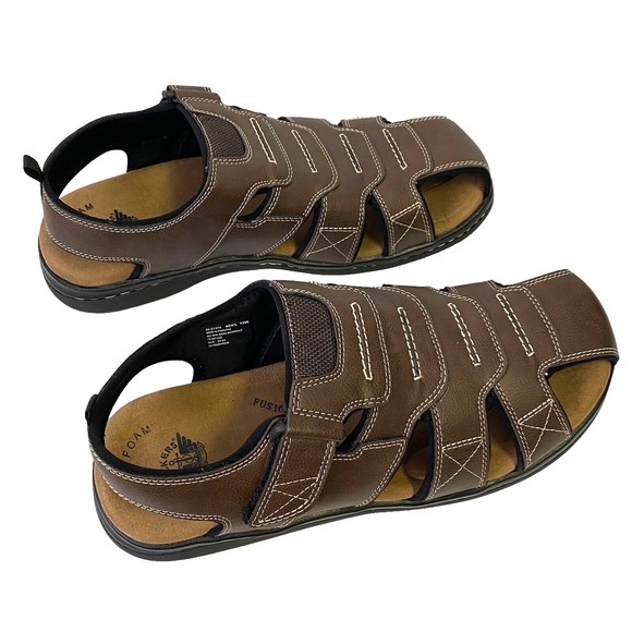 Dockers Men\'s Searose Brair 13W Sandals Fisherman Casual Comfort Outdoor Brown